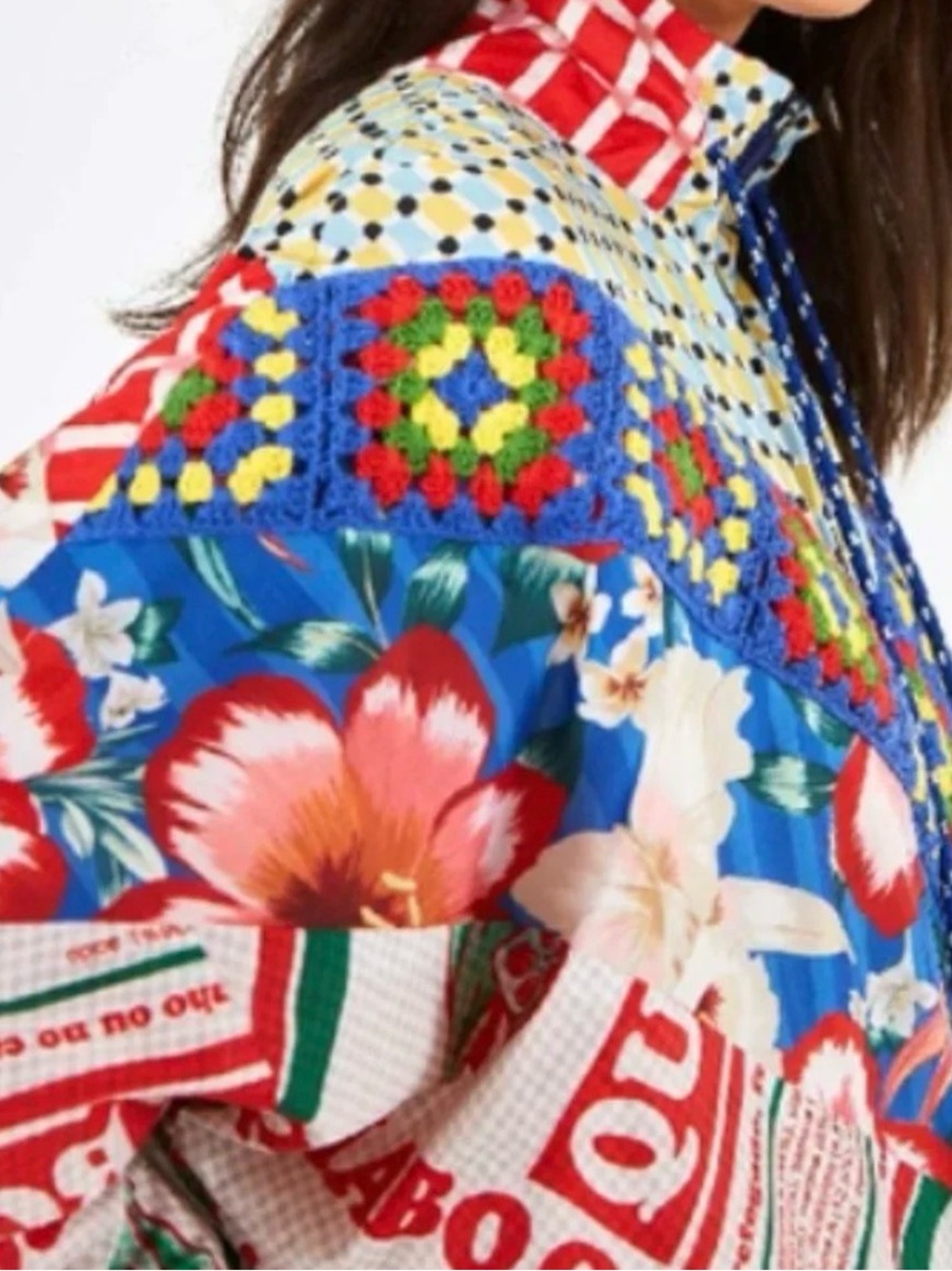 Farm Rio Colorful Printed Windbreaker Jacket - Picture 4 of 9